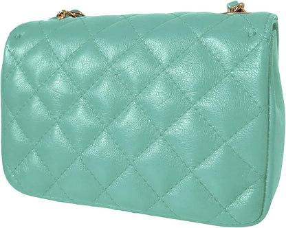MamaMilano Women/Girls Italian Handmade Genuine Leather Cleo Shoulder Bag/Purse/HandBag/Totebag with Shoulder Strap