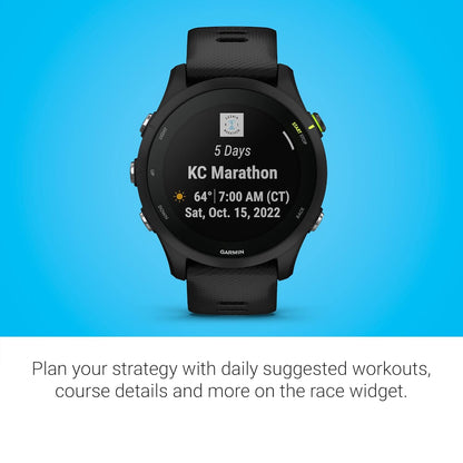 Garmin Forerunner® 255 Music, GPS Running Smartwatch with Music, Advanced Insights, Long-Lasting Battery, Black, 46 MM
