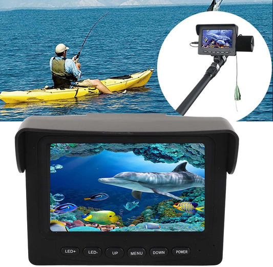 Underwater Visual Camera 4.3 Inch LCD HD Screen 165 Degree Wide Angle Waterproof Digital Fishing Camera for Sea Fishing Boat Fishing Underwater Detection Seabed Exploration - PuriLite
