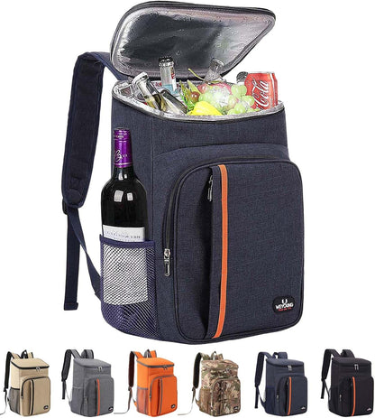 Bagtopia Camping Cooler Backpack 25 Cans, Leak Proof Insulated Thermal Bag, Beach Travel Picnic Lunch Backpack for Men Women