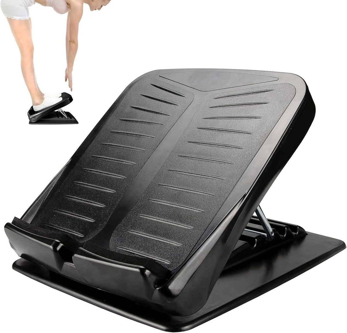 Slant Board Calf Stretcher Adjustable 4-Level Incline Wedge Stretcher Adjustable 4-Level Incline Wedge, Stretchy
