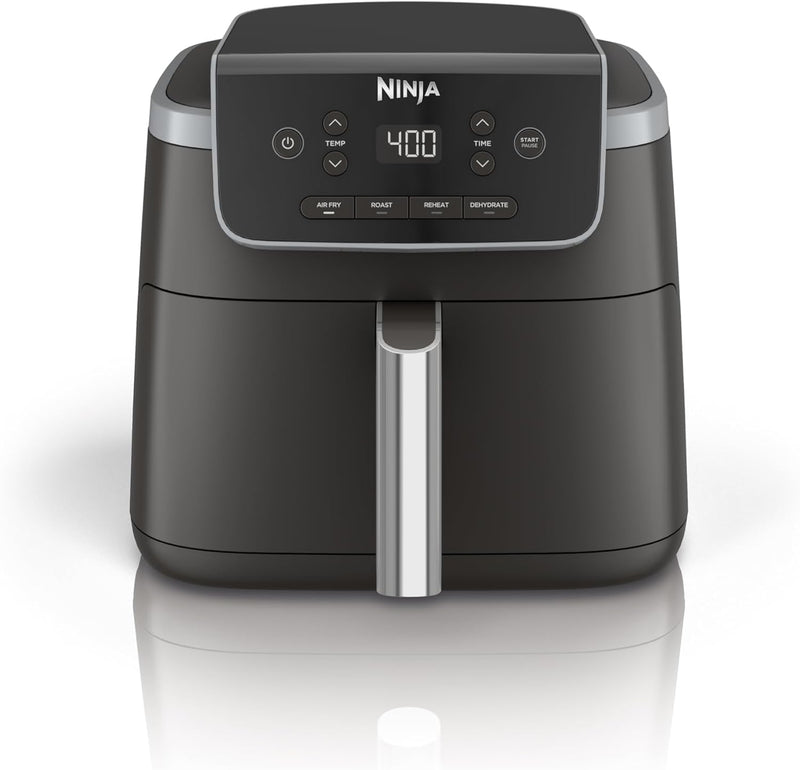 Ninja Air Fryer Pro 4in1, 5 QT (4.7 L) Capacity, Air Fry, Air Roast, Bake, Reheat, Dehydrate, Roast, Air Crisp Technology, Nonstick Basket & Crisper Plate, Grey, AF141C (Canadian Version)