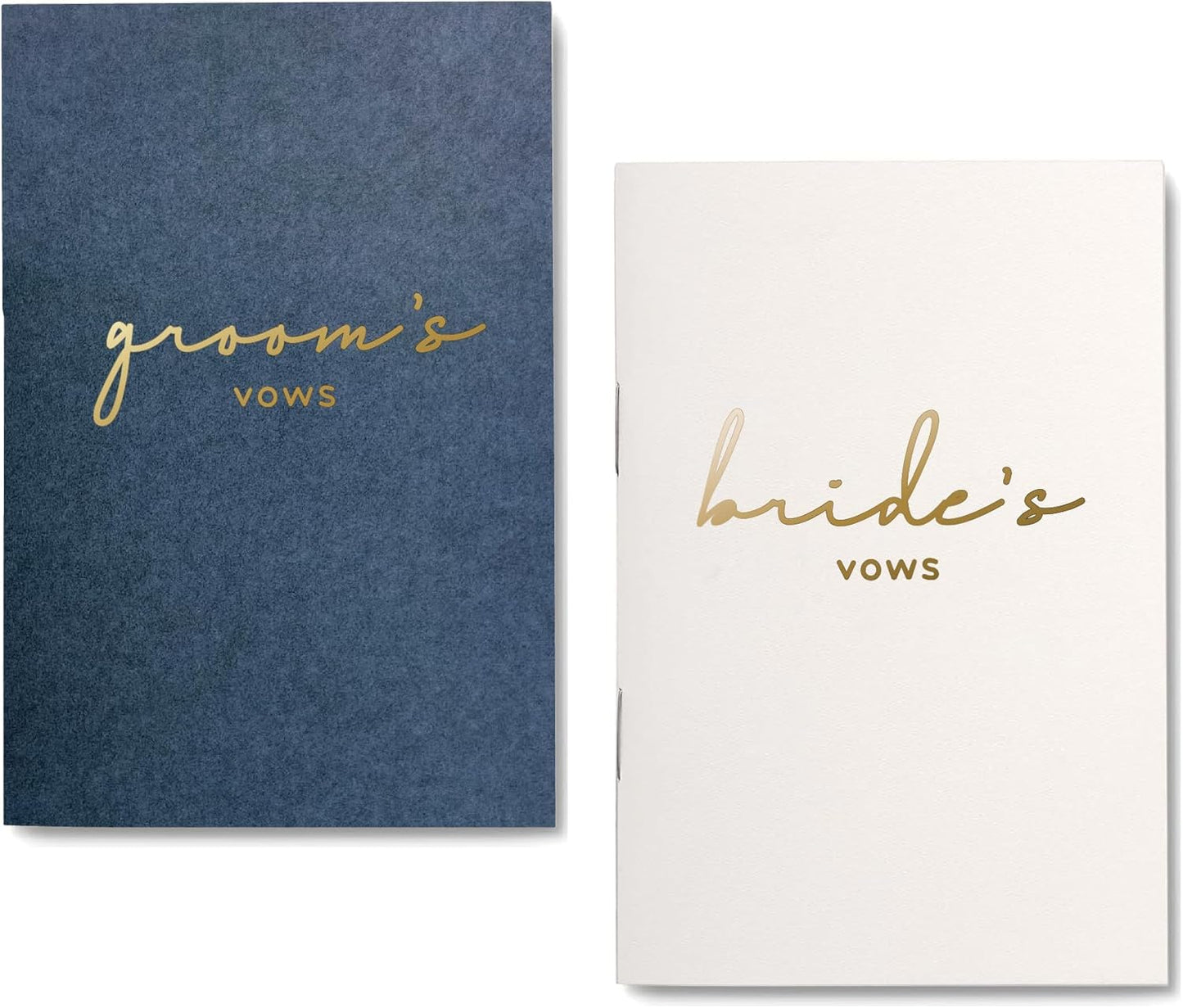 GroomBrideGifts Wedding Vow Book for His and Hers, Soft Touch, Perfectly Sized Bride and Groom Vow Books, Wedding Essentials, Wedding Registry Ideas, His and Hers Gifts