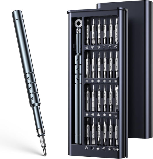 JOREST 50-in-1 Precision Screwdriver Set, Magnetic Mini Repair Tool Kit with Torx & Security Bits - PuriLite