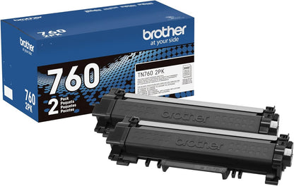 Brother original TN730 High-Yield Black Toner Cartridge, higher yield for value, original toner replacement cartridges, for Brother laser printers HL-L2395DW, DCP-L2550DW, MFC-L2750DW, and more