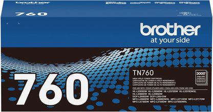 Brother Original TN760 High-Yield Black Toner Cartridge, Higher Yield for Value, Original Toner Replacement cartridges, Toner for Brother Laser Printers HL-L2395DW DCP-L2550DW, MFC-L2750DW, and More