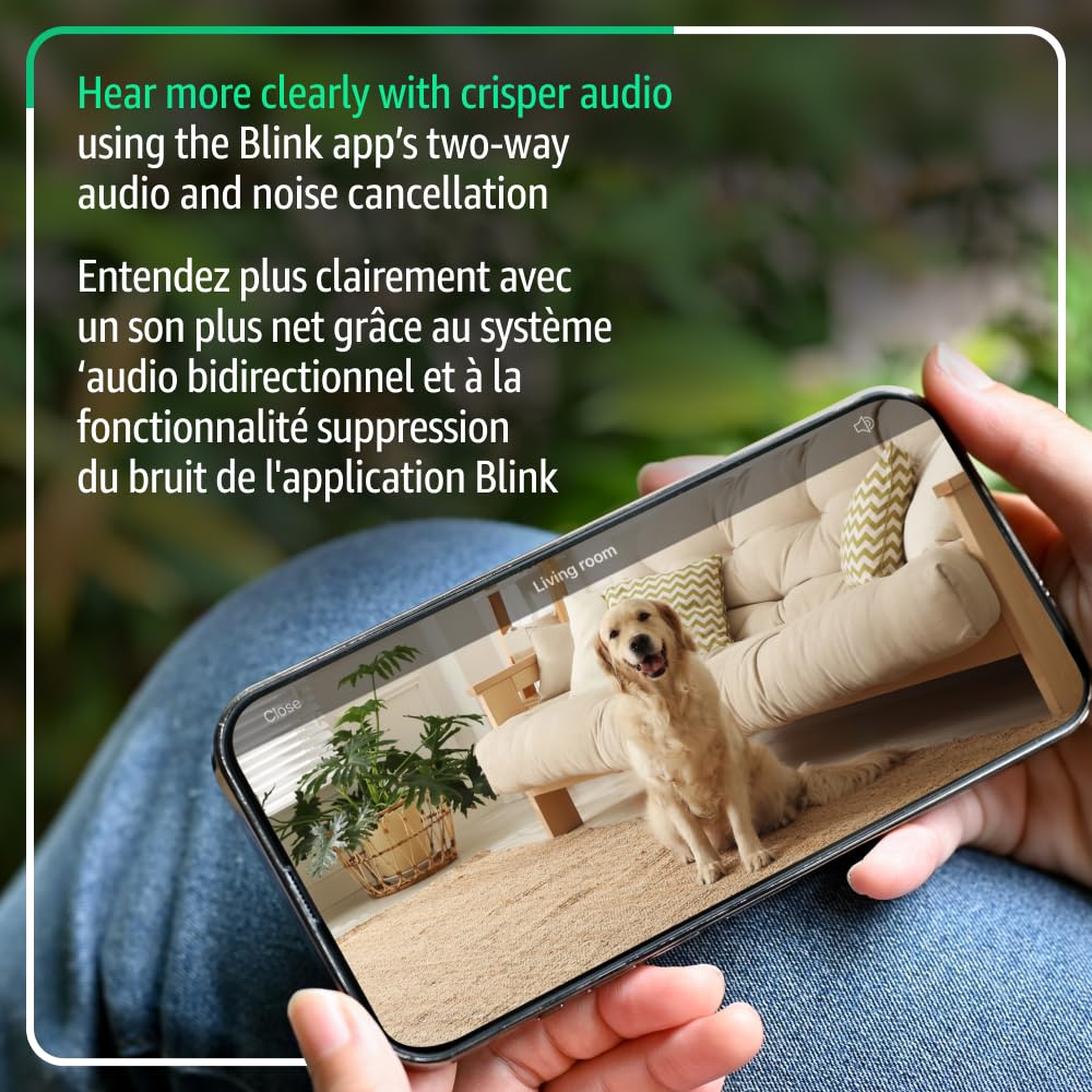 Blink Mini 2K+ (newest model) – Plug-in Home & Pet Security Camera with 2K video resolution, colour night vision, enhanced audio, motion detection – 2 cameras (Black)