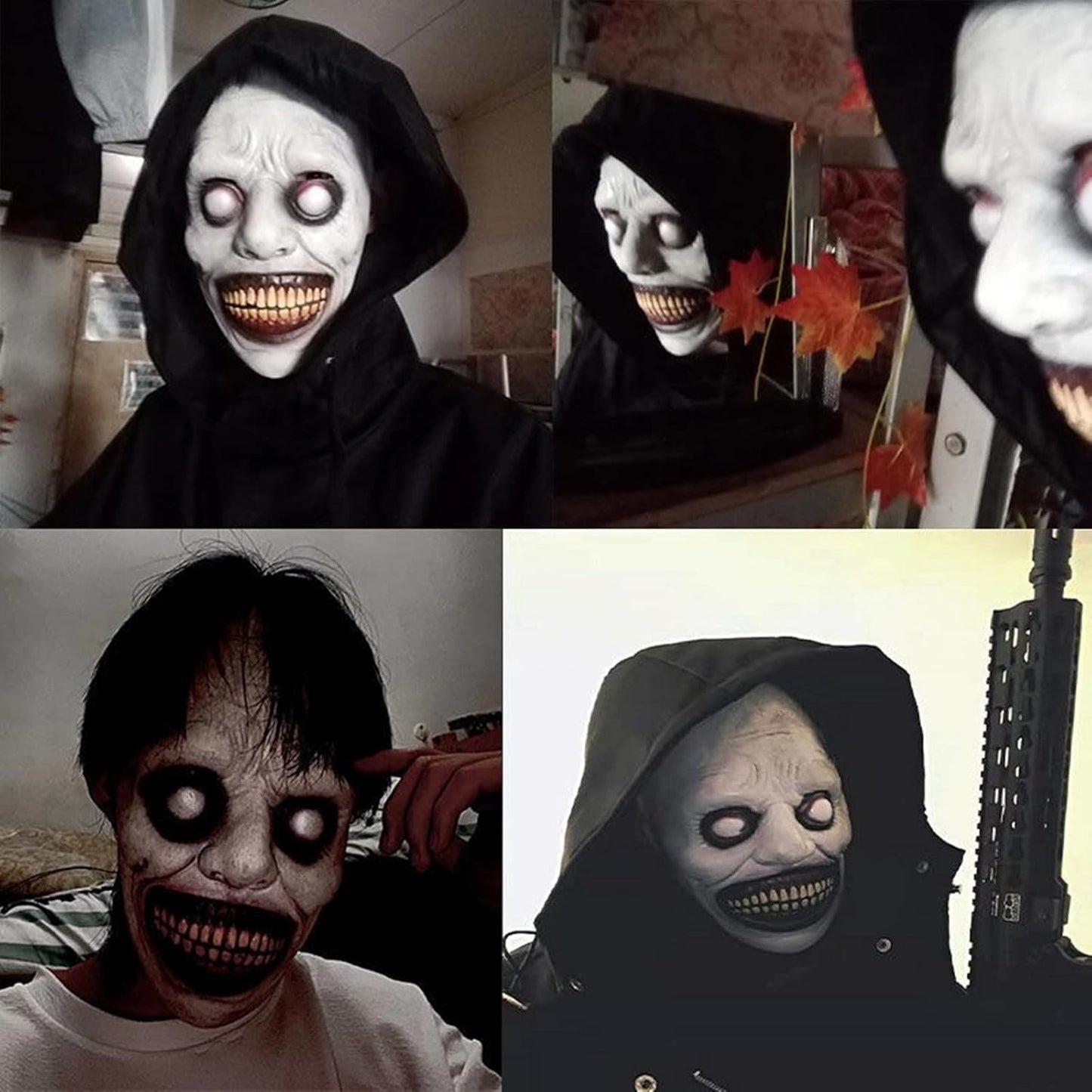 Horror Halloween Mask, Scary Mask Masquerade Halloween Mask, Smiling Demon Scary Clown Cosplay Halloween Demon Carnival