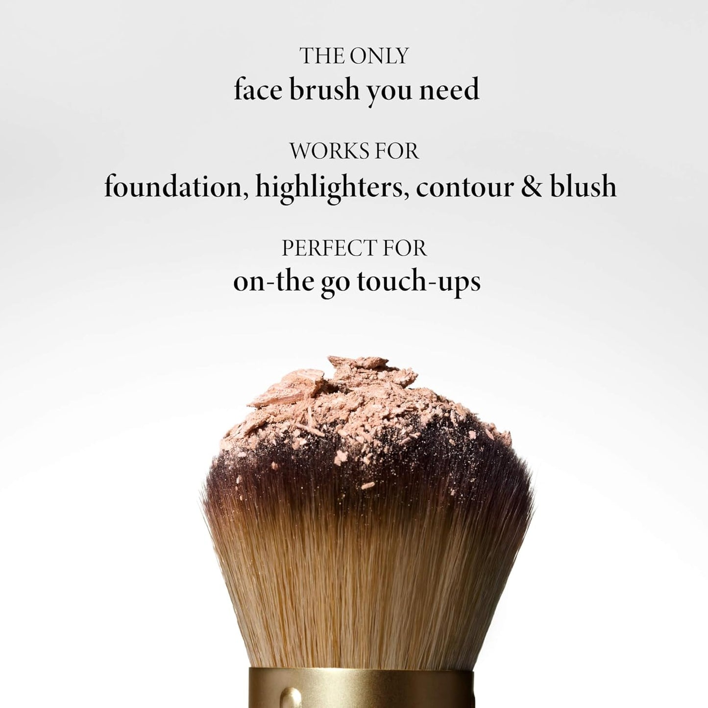 LAURA GELLER NEW YORK Dual-Ended Blush + Bronzer Brush - Blush Bronzer Contour Face Makeup Brush