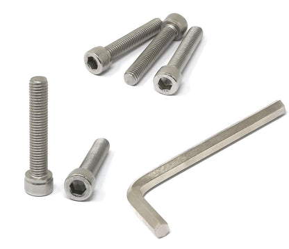 iexcell 25 Pcs M6 x 20mm Thread Pitch 1 mm Stainless Steel 304 Hex Socket Head Cap Screws Bolts Kit