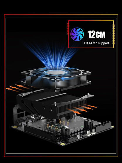 MINISFORUM BD795i SE Mini ITX Motherboard, AMD Ryzen 9 7945HX, 16 C/32 T,Up to 5.4 GHz,PCIe 5.0 x16 Slot, Dual PCIe4.0 M.2 Support, DDR5,8K Triple Output with HDMI/DP/USB-C, RJ45 2.5G, USB 3.2 Gen 2