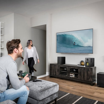 Sanyun SW208 3" Active Bluetooth 5.0 Bookshelf Speakers – 60W Carbon Fiber Speaker Unit - Built-in 24bit DAC - Dynamic 3D Surround Sound – 2.0 Computer PC Monitor Gaming Speakers (Pair, White)