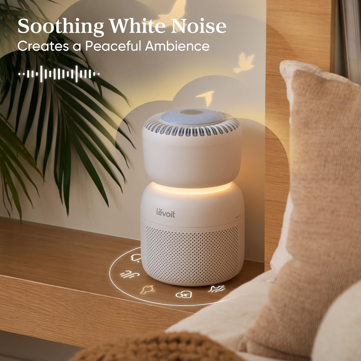 LEVOIT Air Purifiers Large Room bedroom Home Up to 1875 ft² with Washable Filters, Smart WiFi Air Quality Monitor, HEPA Sleep Mode and Auto Mode, Removes Allergies, Pet Hairs, Smoke, Dust, Vital 200S