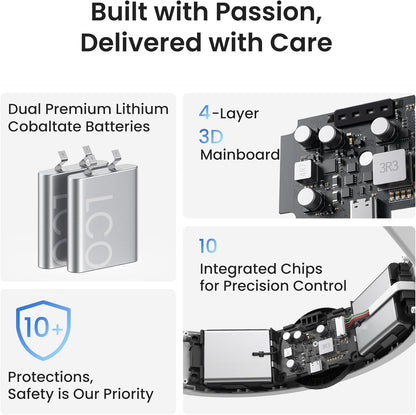 KIWI design H4 Boost Battery Halo Head Strap Compatible with Meta Quest 3 or Meta Quest 3S, Lightweight and DualFast Charging