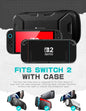 Mumba Carrying Case for Nintendo Switch 2 2025, [Plus Version] Portable Protective Travel Carry Handbag Pouch for Blade/Titan Case [Large Capacity] (Black)