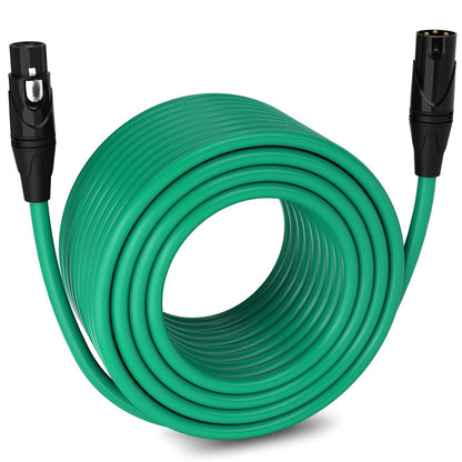LyxPro 6 Feet XLR Microphone Cable Balanced Male to Female 3 Pin Mic Cord for Powered Speakers Audio Interface Professional Pro Audio Performance and Recording Devices - Blue