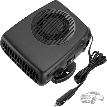 Blytra 200W 12V Portable Car Heater for Winter, Dual Heating and Cooling Auto Fan, Rapid Windshield Defroster and Defogger with 360° Rotatable Airflow, Compact Design for Vehicle Comfort,1
