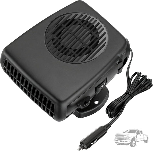 Blytra 200W 12V Portable Car Heater for Winter, Dual Heating and Cooling Auto Fan, Rapid Windshield Defroster and Defogger with 360° Rotatable Airflow, Compact Design for Vehicle Comfort,1