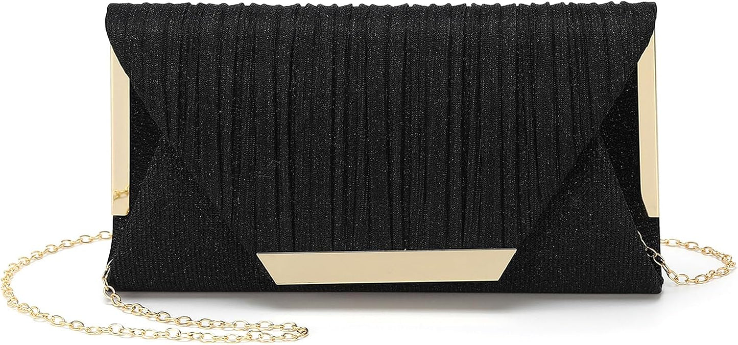 DTGN Evening Bags Clutch Purses for Women Formal, Purse Handbag Crossbody Bag Strap Shoulder Bag for Wedding Guest Party