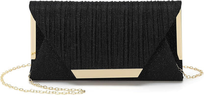 DTGN Evening Bags Clutch Purses for Women Formal, Purse Handbag Crossbody Bag Strap Shoulder Bag for Wedding Guest Party