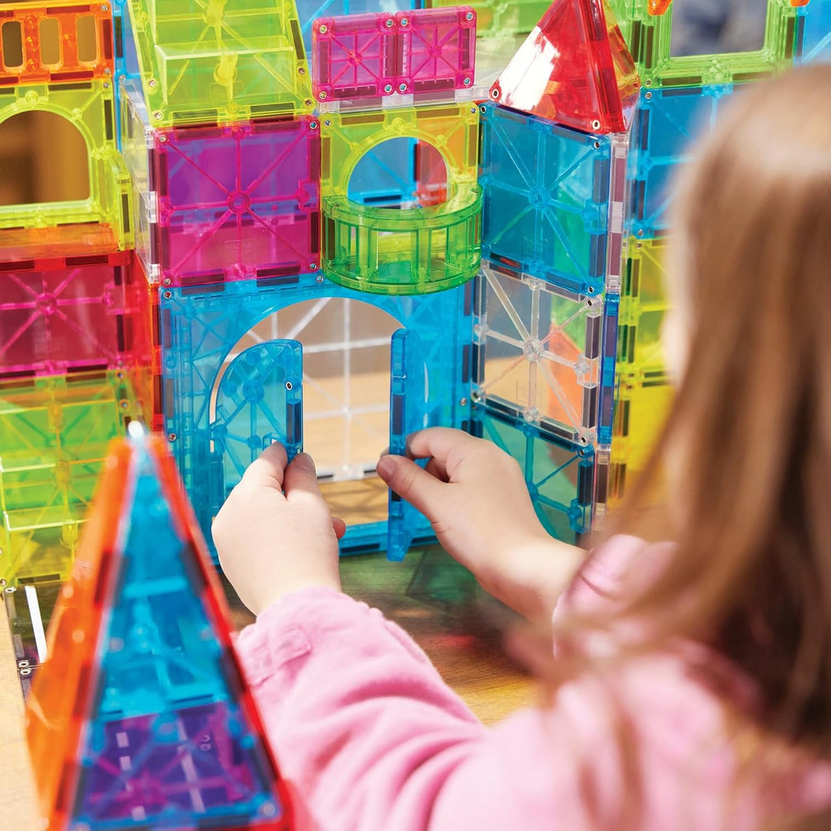 MAGNA-TILES� City Center 110-Piece Magnetic Construction Set, The Original Magnetic Building Brand