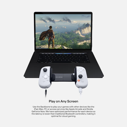 BACKBONE One Mobile Gaming Controller for iPhone (Lightning) - PlayStation Edition - 2nd Gen - Turn Your iPhone into a Gaming Console - Play Xbox, PlayStation & More (3 Months Apple Arcade Included)