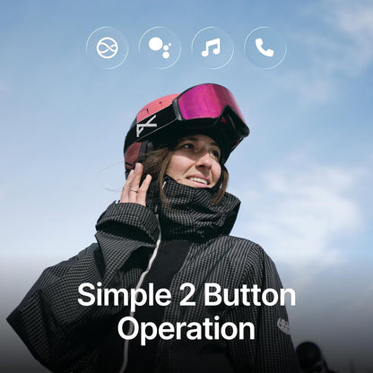 ALECK Snow Series Core Wireless Bluetooth Helmet Speakers – Drop-In On-Ear Headphones with Microphone, Audio-Ready Ski & Snowboard Helmet Compatible - PuriLite