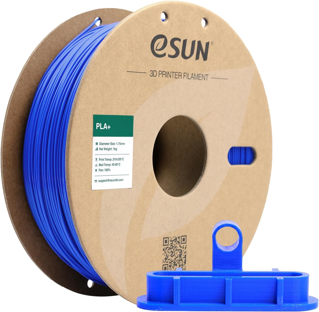 eSUN PLA Plus Filament 1.75mm, PLA Pro PLA+ 3D Printer Filament, Dimensional Accuracy +/- 0.03mm, 2.2 LBS (1KG) Spool 3D Printing Consumables for Most FDM 3D Printers, Black