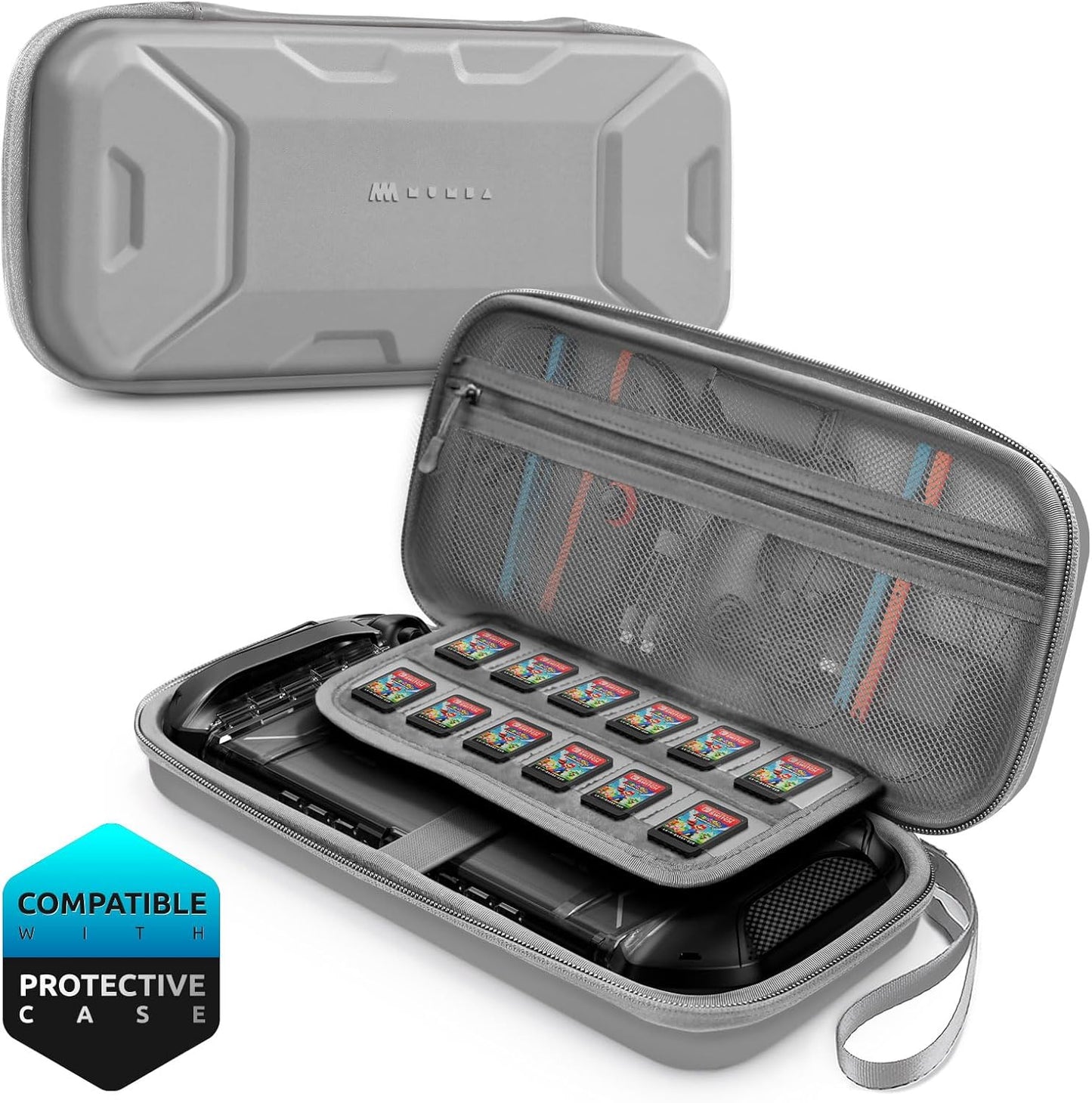 Mumba Carrying Case for Nintendo Switch 2 2025, [Plus Version] Portable Protective Travel Carry Handbag Pouch for Blade/Titan Case [Large Capacity] (Black)