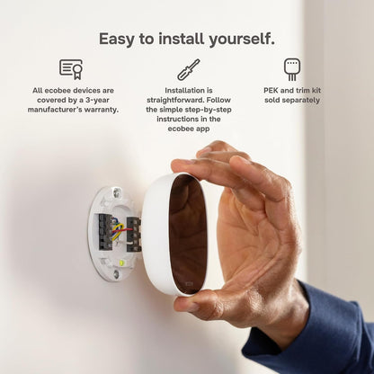 ecobee Smart Thermostat Essential - WiFi Thermostat, Energy Star Certified