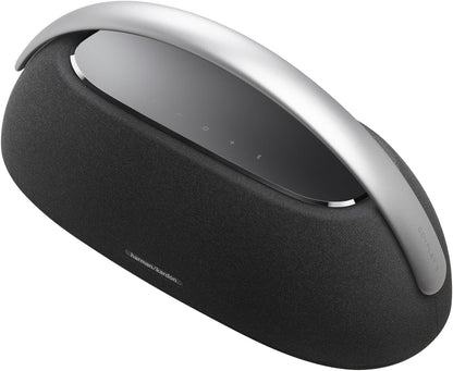 Harman Kardon Go + Play 3 - Portable Bluetooth Speaker with Aluminum Handle & USB Charging Port - Black