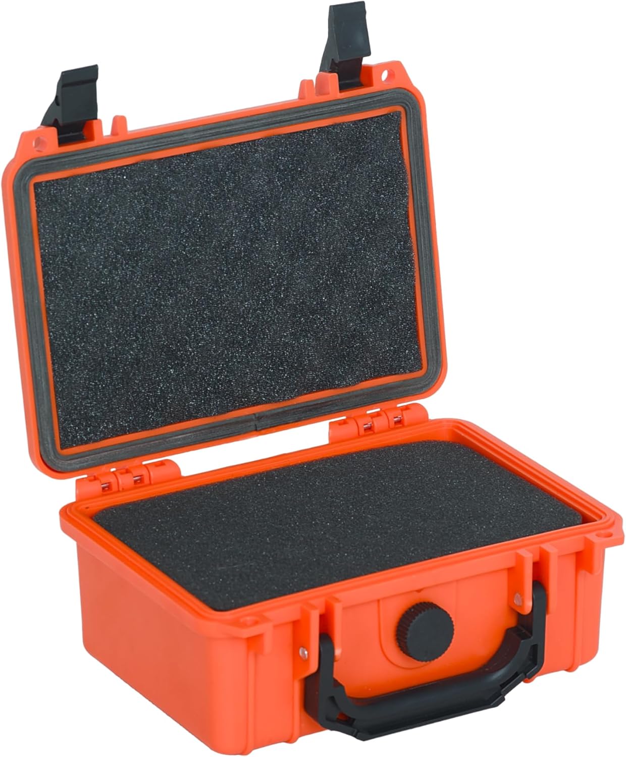 MEIJIA Portable All Weather Waterproof Protective Hard Case,Camera Case with Customizable Fit Foam, Fit use of Drones, Cameras, Equipments, 8.12"x6.56"x3.56" (Black)