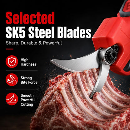 Cordless Electric Kitchen Bone Scissors, Wireless Handheld Poultry Shears | With Multifunctional Cutting Ability, Handles Different Materials, For Daily Cooking