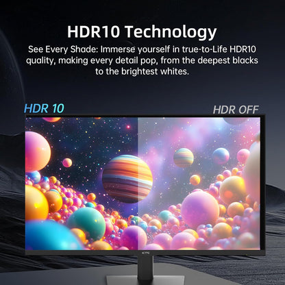 KTC 32 Inch 2K Computer Monitor, IPS 1440p Monitor with Ultra-Thin Bezels, HDR10, Freesync/G-sync, HDMI/DP Ports, Tilt Adjustable, Eyecare, Ideal for Business, Office, and Casual Gaming