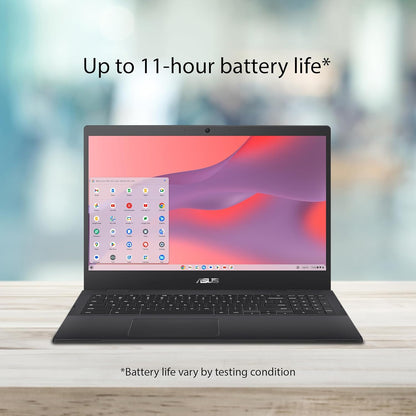 ASUS Chromebook CX1 Laptop, 15.6" Full HD NanoEdge Display, Intel Celeron N4500 Processor, 64GB eMMC Storage, 4GB RAM, Wi-Fi 6 ChromeOS, CX1500CKA-DH03-CB
