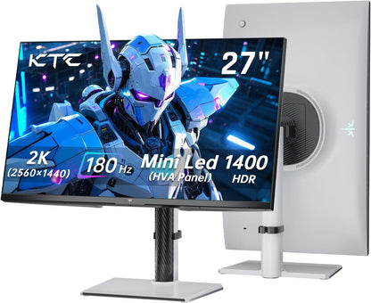 KTC 32 Inch 2K Computer Monitor, IPS 1440p Monitor with Ultra-Thin Bezels, HDR10, Freesync/G-sync, HDMI/DP Ports, Tilt Adjustable, Eyecare, Ideal for Business, Office, and Casual Gaming
