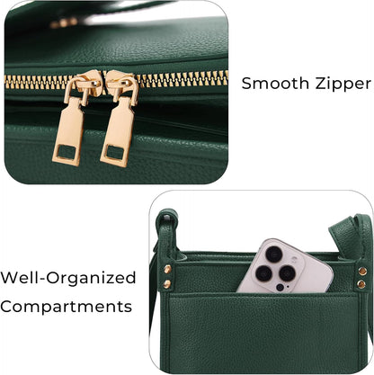 Lexiyat Crossbody Purses for Women Trendy Cell Phone Bag Leather Shoulder Handbags with Card Slots