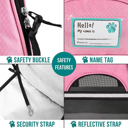 Premium Airline Approved Soft-Sided Pet Travel Carrier by PetAmi | Ventilated, Comfortable Design with Safety Features | Perfect For Plane or Car | Ideal for Small to Medium Sized Cats, Dogs, and Pets