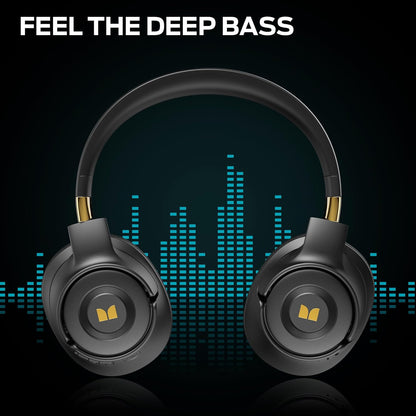 Monster Persona SE ANC Active Noise Cancelling Headphones, Bluetooth Headphones Over Ear with 60H Playtime, HiFi Stereo Audio, Deep Bass, Wireless Headphones for Home Office (Dark Black)