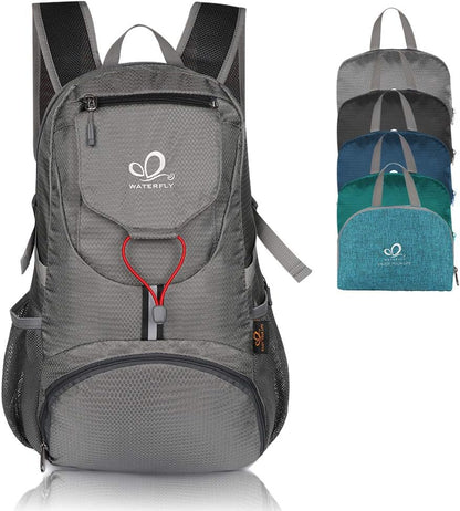 WATERFLY Hiking Backpack 20L Foldable Travel Backpack Lightweight Hiking Daypack for Outdoor Cycling Camping