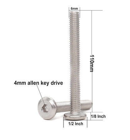 binifiMux 4pcs M10-1.25 x 70mm Serrated Flanged Hex Bolts Flange Hexagon Screws, Stainless Steel 18-8 (304), Plain Finish, DIN 6921