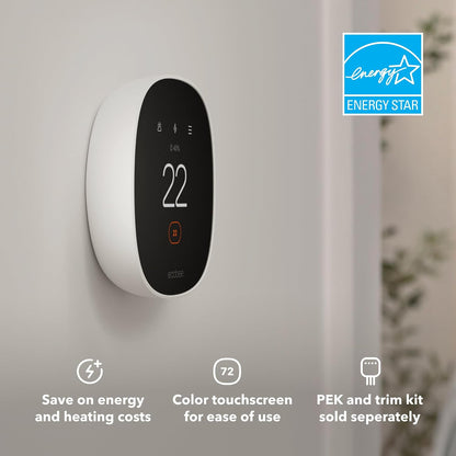 ecobee Smart Thermostat Essential - WiFi Thermostat, Energy Star Certified
