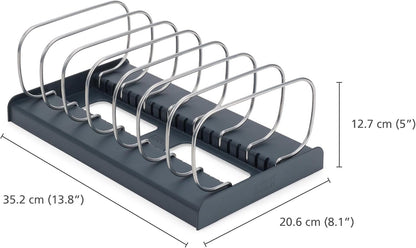 Joseph Joseph DrawerStore Cookware Organizer Rack for Pans Pot Lids and Cutting Boards