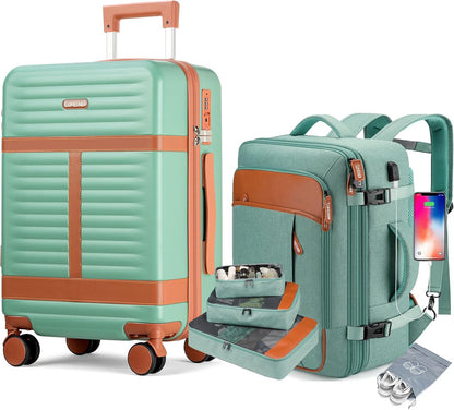 Lumesner Carry on Backpack, Extra Large 40L Flight Approved Travel Backpack for Men & Women