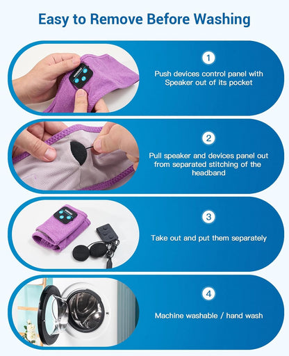 Sleep Headphones Bluetooth Headband, Voerou Wireless Sleeping Headphones Earbuds Sleep Mask with Stereo Speakers-Cool Tech Gadget for Men Women,Perfects for Sleep Workout Running Yoga Travel Insomnia