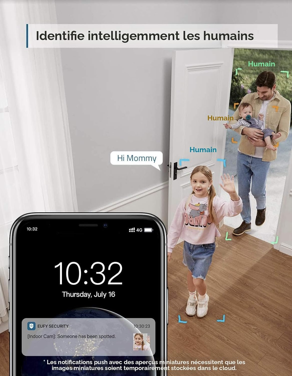 eufy Security Kit de 2 caméras d'intérieur E220 2K, caméra de sécurité intérieure panoramique et inclinable, caméra à brancher avec Wi-Fi, IA humaine et animale, compatibilité avec assistant vocal