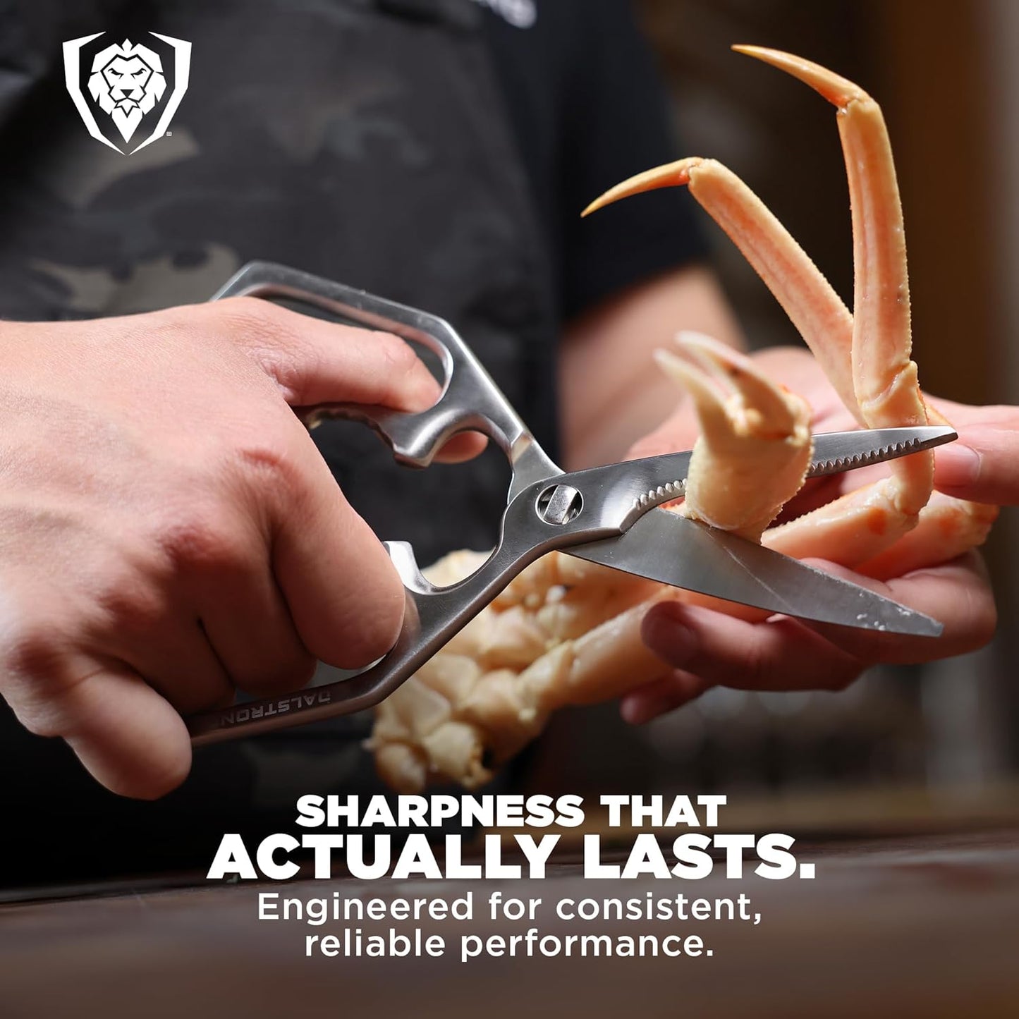 Dalstrong Kitchen Scissors All Purpose - Japanese Stainless Steel - Ambidextrous Kitchen Shears for Food - Detachable - Heavy Duty Scissors Sharp Scissor - Herbs, Pizza, Poultry Meat Cutting Scissors
