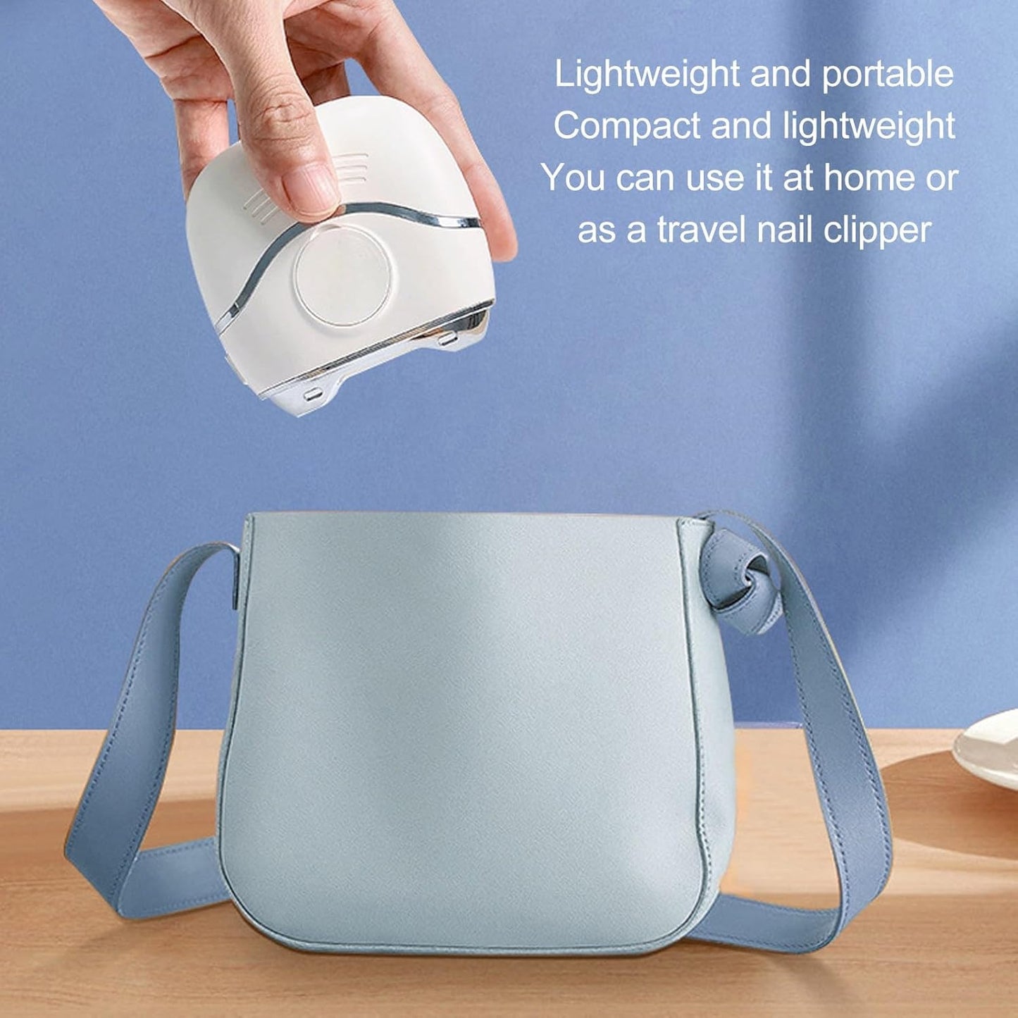 Automatic Electric Nail Clipper Multifunction Efficient Safety Low Noise Automatic Nail Clipper for Home Travel（For fingernail trimming only）
