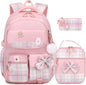 ACESAK Girls Backpack - 3PCS Backpack for Girls Cute School Backpacks for Girls Kindergarten