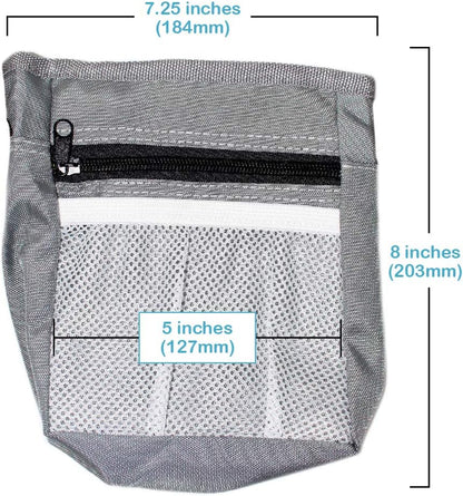Pets First Dog Treat Training Pouch - Treat Bag for Kibble, Food, Toys, Accessories with Built-in Poop Bag Dispenser - Holder for Small, Medium & Large Dogs & Puppies with Multiple Ways to Wear